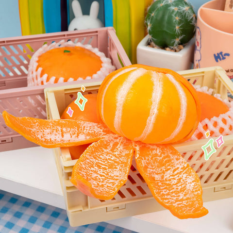 Squishy - Tangerine Cutie Peeling Sensory Toy