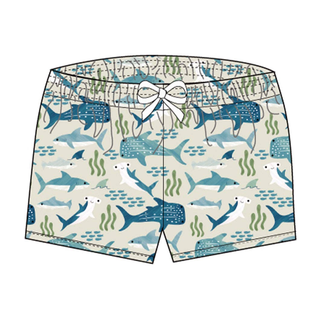 Swim Trunks - Shark Friends