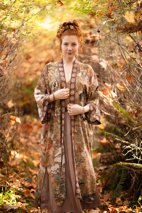 Bamboo Kimono Duster - Dreamweaver With Zodiac Signs