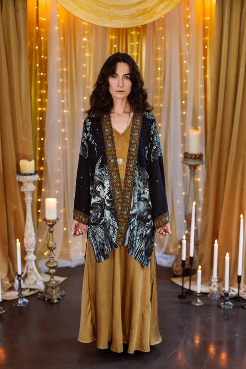 Matineé (Mid-Length) Duster - The Guardians with Angels & Moon