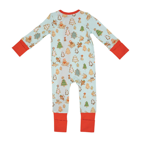 Coverall (2 Way Zipper) - Gingerbread Sleigh Ride