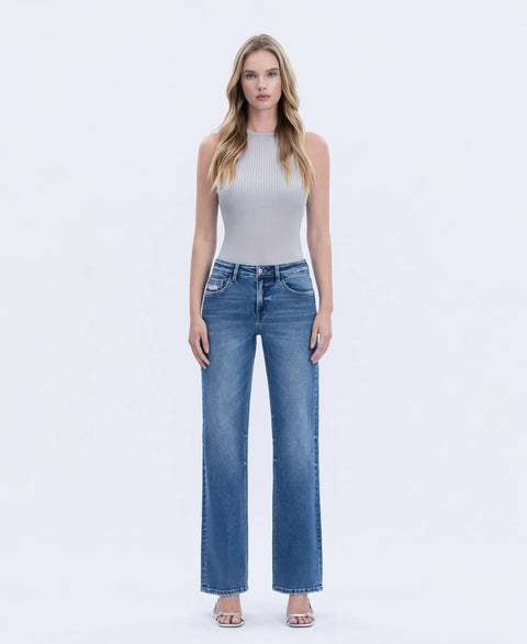 Jeans - High Rise Full Length Slim Wide: Dreamland