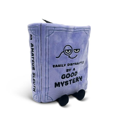 Plush - "Easily Distracted by a Good Mystery" Book