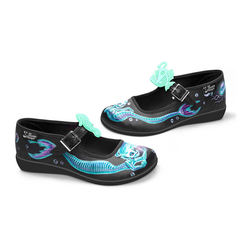 Women's Shoe - Chocolaticas® Mermaid Phantom Mary Jane Flat