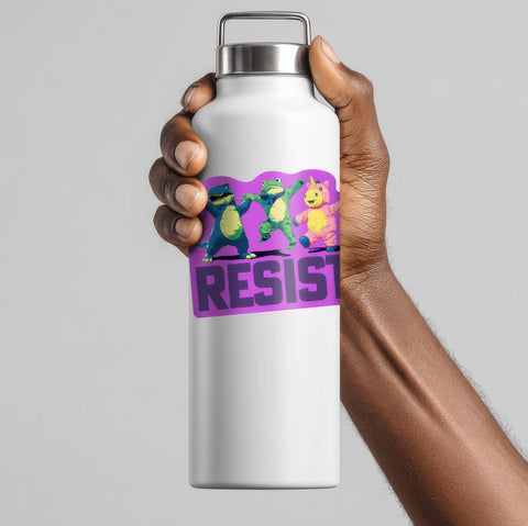 Sticker - Inflatable Frog, Dinosaur, Unicorn Resist Protest