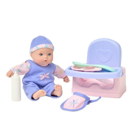 Baby Doll - Little Cuties 8-inch Feeding Playset