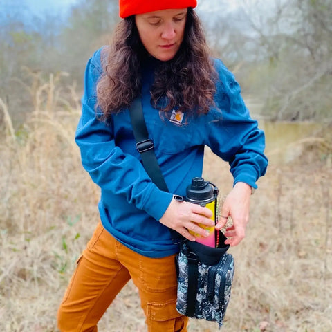 Water Bottle Carrier - Tie-Dye Bloom