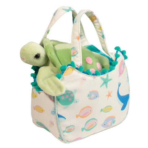 Stuffed Animal - Ocean Friends Sassy Sak with Sea Turtle