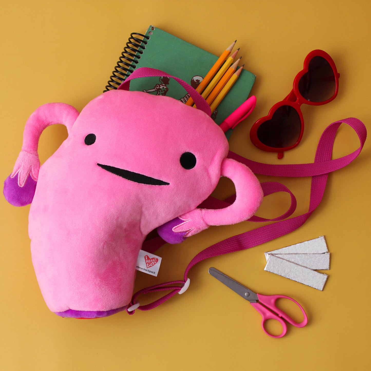 Plush Backpack - Uterus