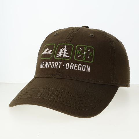 Hat - Epic Washed Cap Newport Oregon Morning Hike (Loden Green)