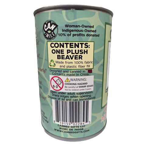 Stuffed Animal - Chipper the Canned Beaver