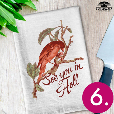 Kitchen Towel - See You in Hell Bird