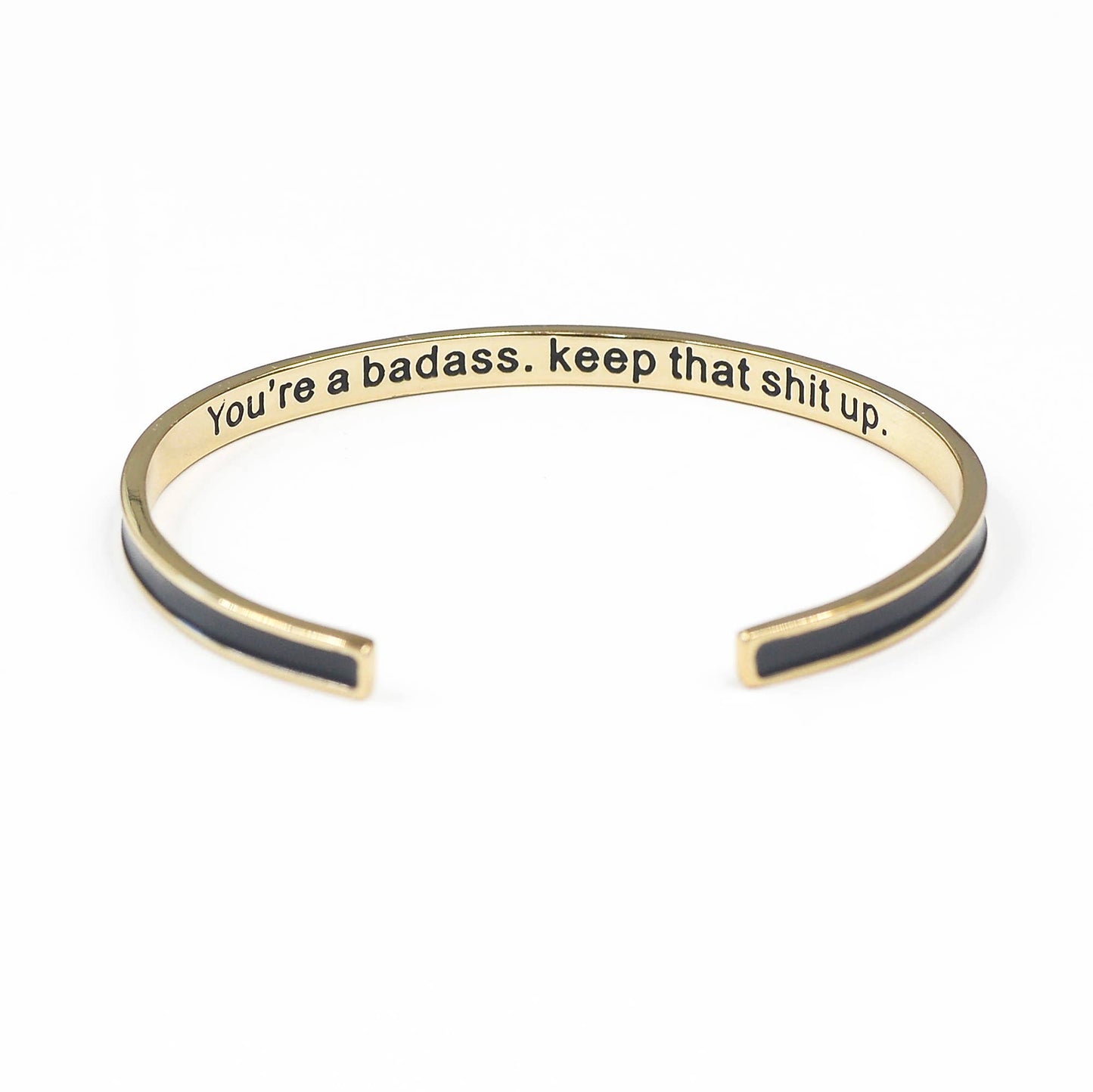 Bangle Bracelet (Enamel) - You're a Badass