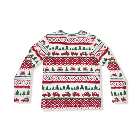 Adult Top - Red Truck Fair Isle