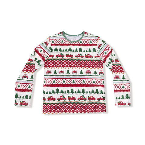 Adult Top - Red Truck Fair Isle