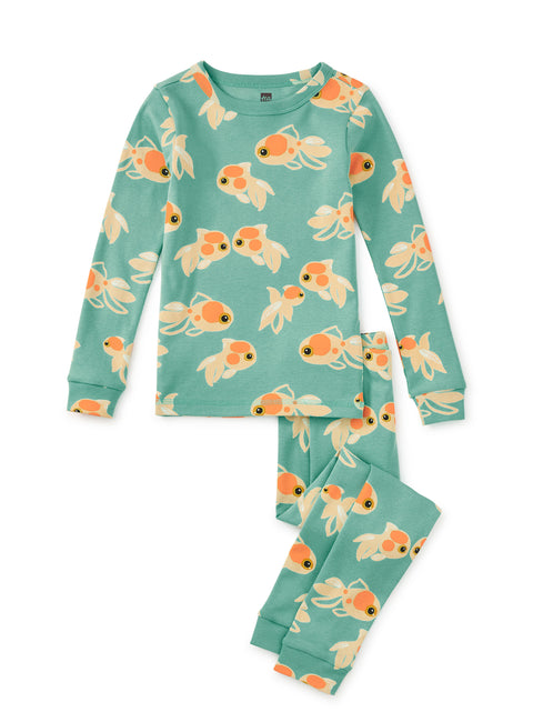 2 Piece Pajama Set - Gold Fish