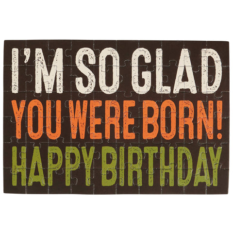 Greeting Card - I'm So Glad Puzzle