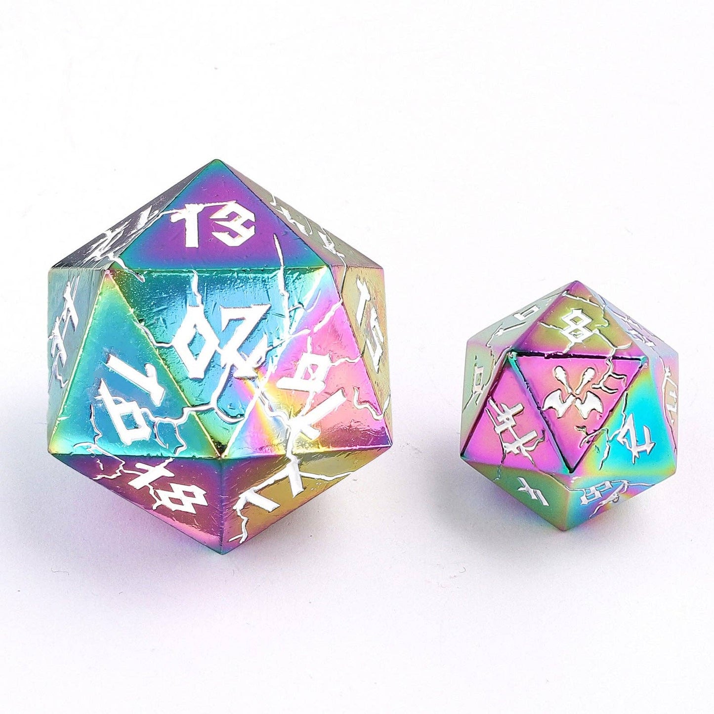 Barbarian 35mm Single D20 Spin Down - Chromatic Rainbow