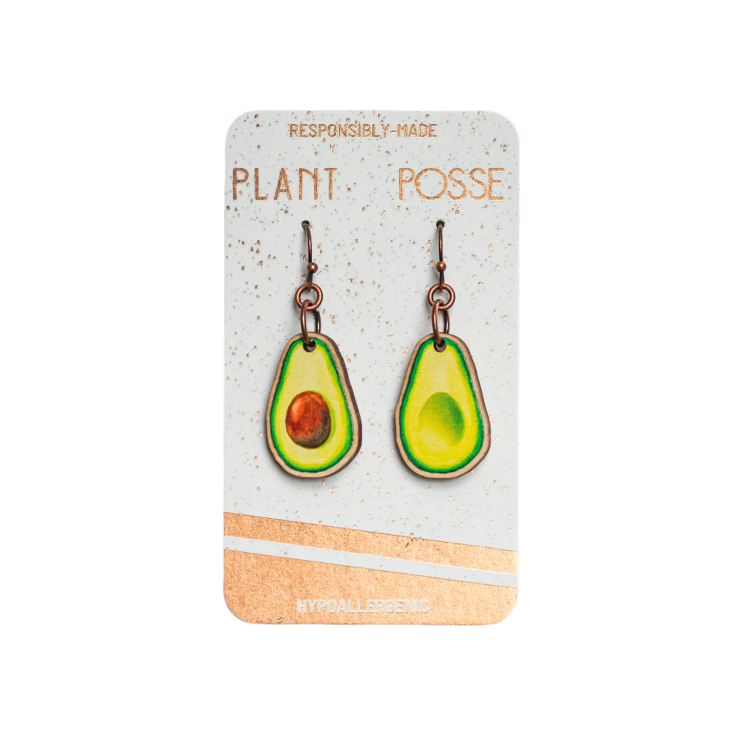 Dangle Earrings - Avocado