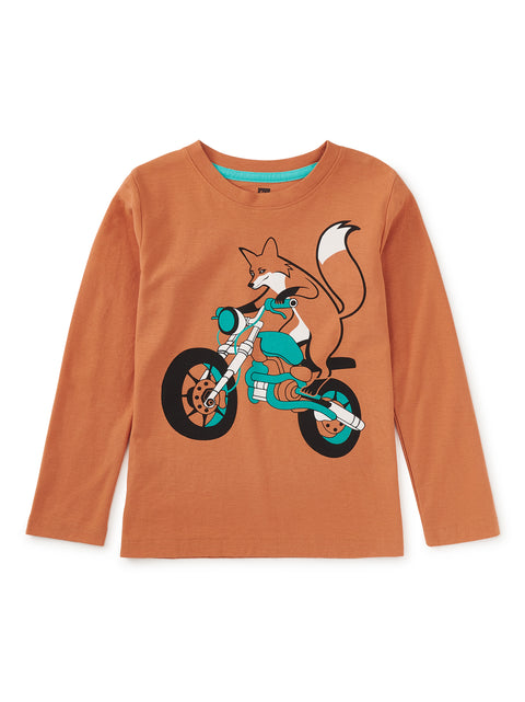 Tee (Long Sleeve) - Motor Bike Fox