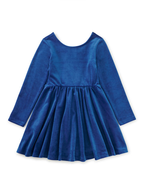 Velour Ballet Dress - Galactic Blue