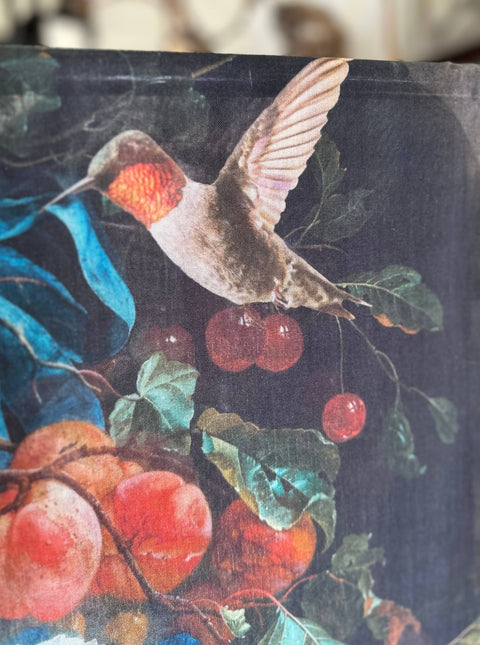 Scarf (Bamboo) - Flight of Fancy Floral with Hummingbirds