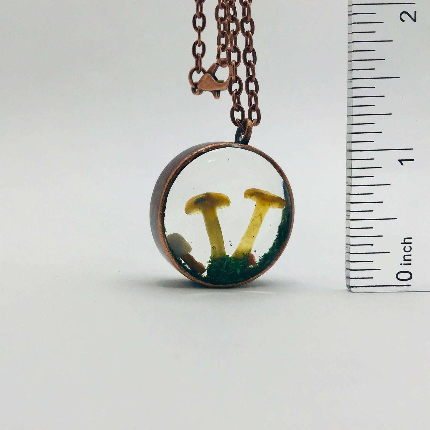 Curiosity Charm Necklace - Real Mushroom Copper # 4097