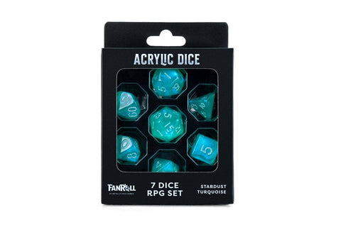 Dice Set - Stardust Turquoise