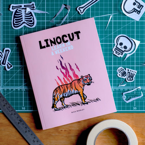 Book (Paperback) - Linocut: Learn in a Weekend