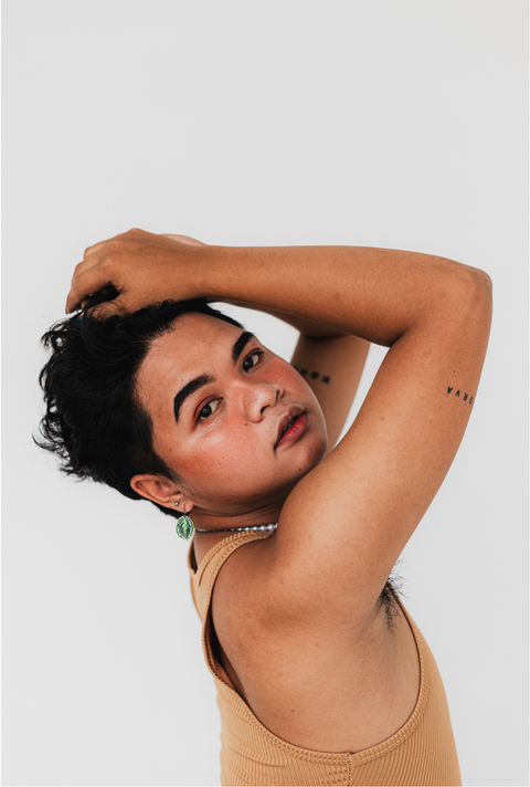 Dangle Earrings - Medallion Prayer Plant