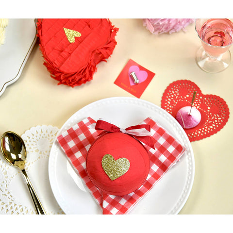 Deluxe Surprise Ball - Romance Glitter Heart - Assorted Colors