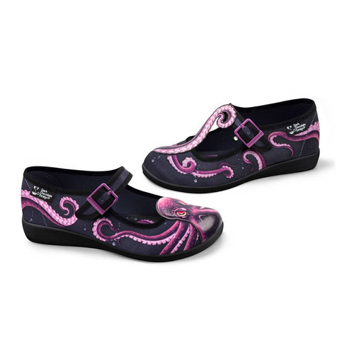 Women's Shoes - Chocolaticas® Sea Demon Women's Mary Jane Flat