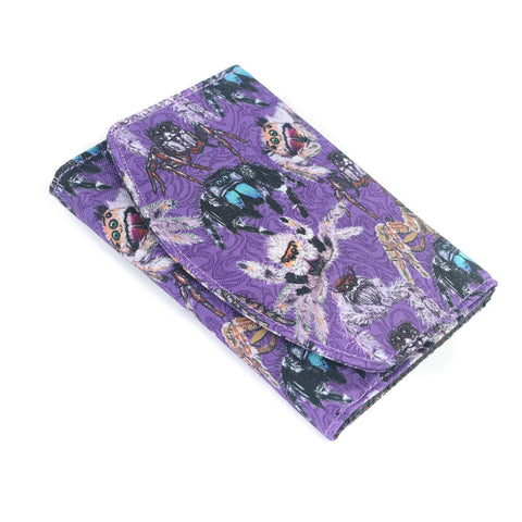 Trifold Wallet - Jumping Spiders