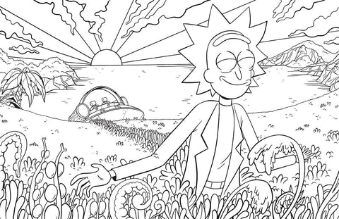 Coloring Book - Rick and Morty: Sometimes Science