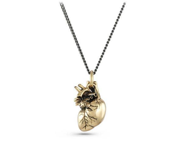 Jewelry - Anatomical Heart Necklace (Bronze)