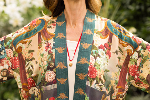 Pixie Duster Cropped Kimono - Stay Gold w/ Rabbit, Bees