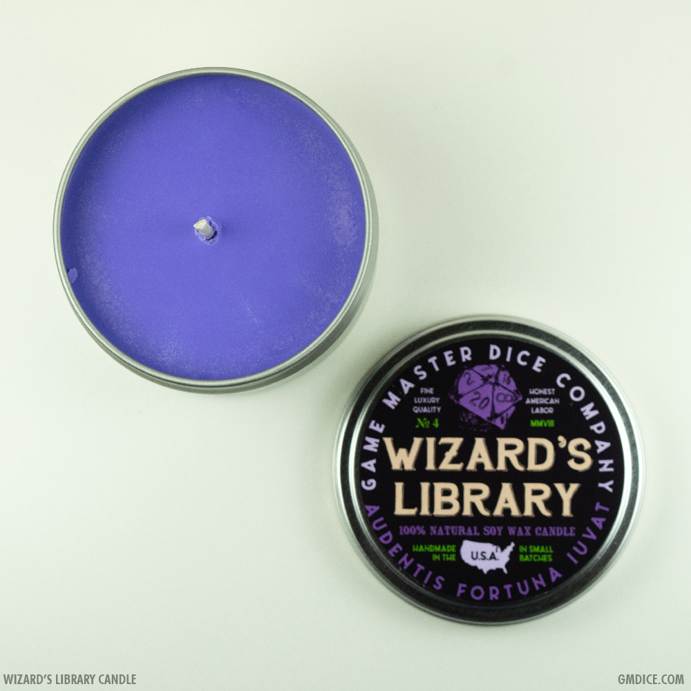 Gaming Candle (8oz) - Wizard's Library