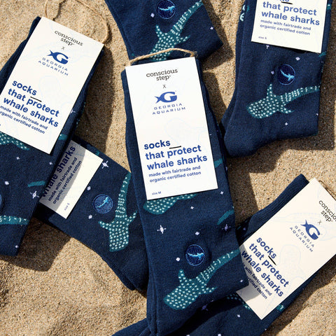 Socks that Protect Whale Sharks - Navy