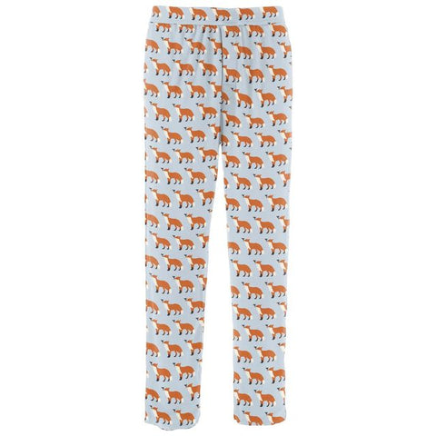 Adult Pajama Pants - Illusion Blue Fox & The Crow