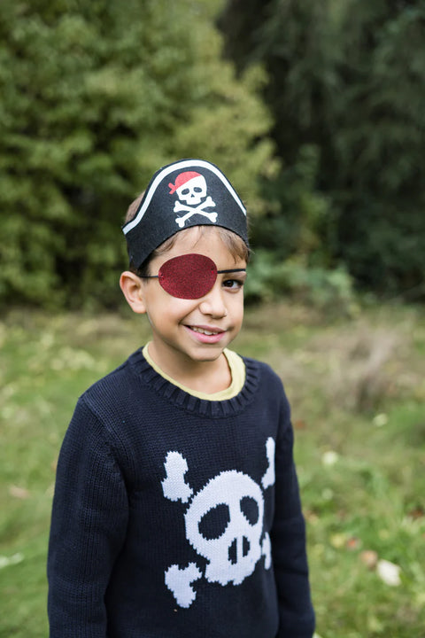 Dress Up - Pirate Hat Headband with Eyepatch