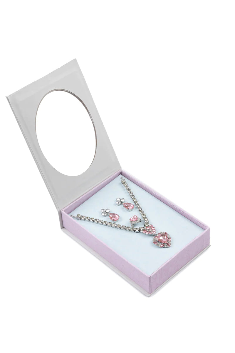 Dress Up - The Marilyn Jewelry Set (Pink/Silver)