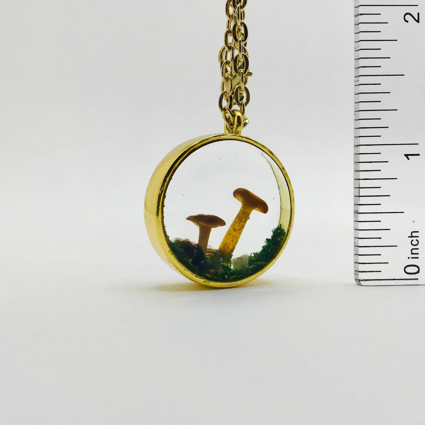 Curiosity Charm Necklace - Real Mushroom Gold # 4234