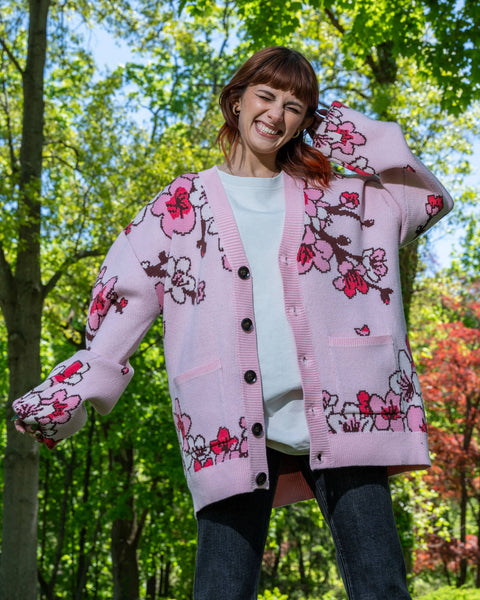 Cardigan - Cherry Blossom