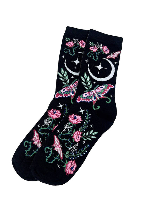 Socks - Enchanted Garden Luna Moth