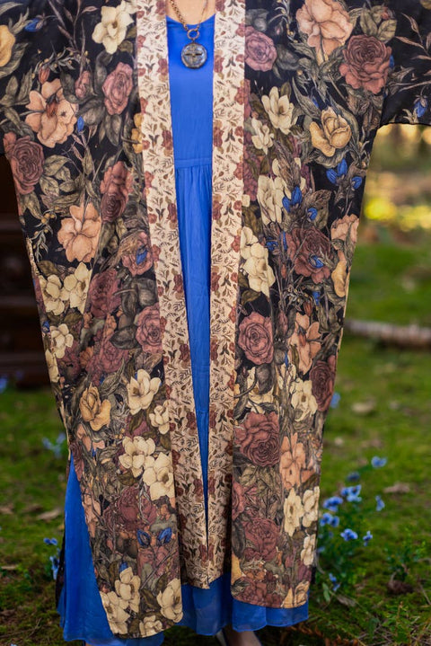 Lionheart Opera Duster - Narnia Inspired Print & Botanicals