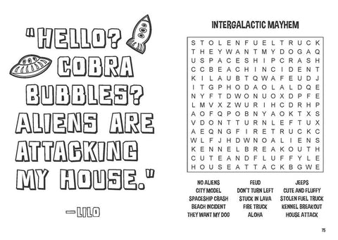 Coloring Book (Paperback) - Disney Stitch Word Search