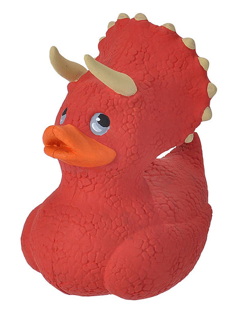Bath Toy - Rubber Duck Triceratops