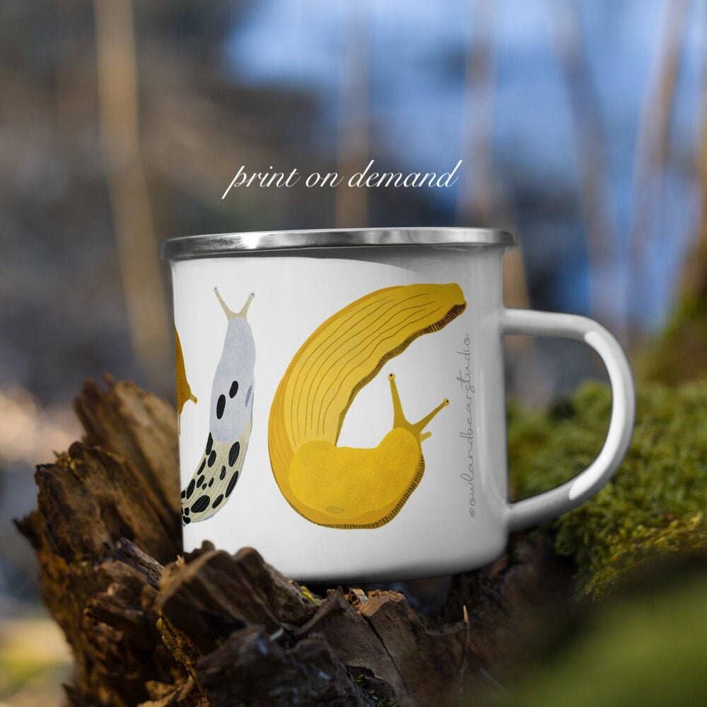 Camping Mug (Metal) - Banana Slug 12 oz