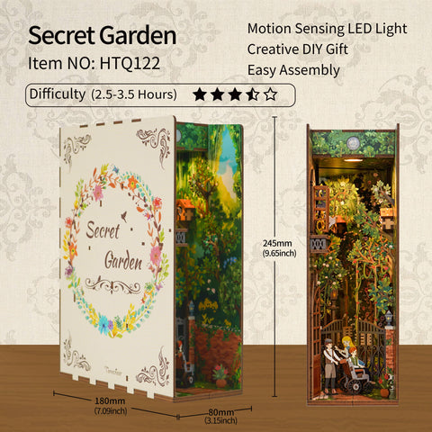 DIY Book Nook Kit - Secret Garden