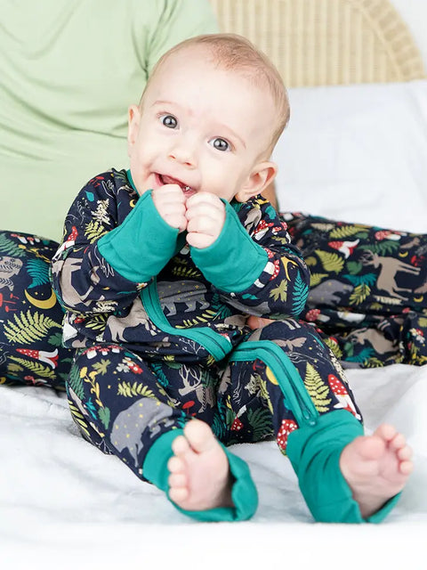 Footie (Convertible) - Night Forest